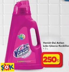 VANİSH OXİ ACTİON LEKE ÇIKARICI RENKLİLER 3 L VANİSH OXİ ACTİON LEKE ÇIKARICI RENKLİLER 3 L